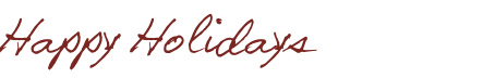Happy Holidays